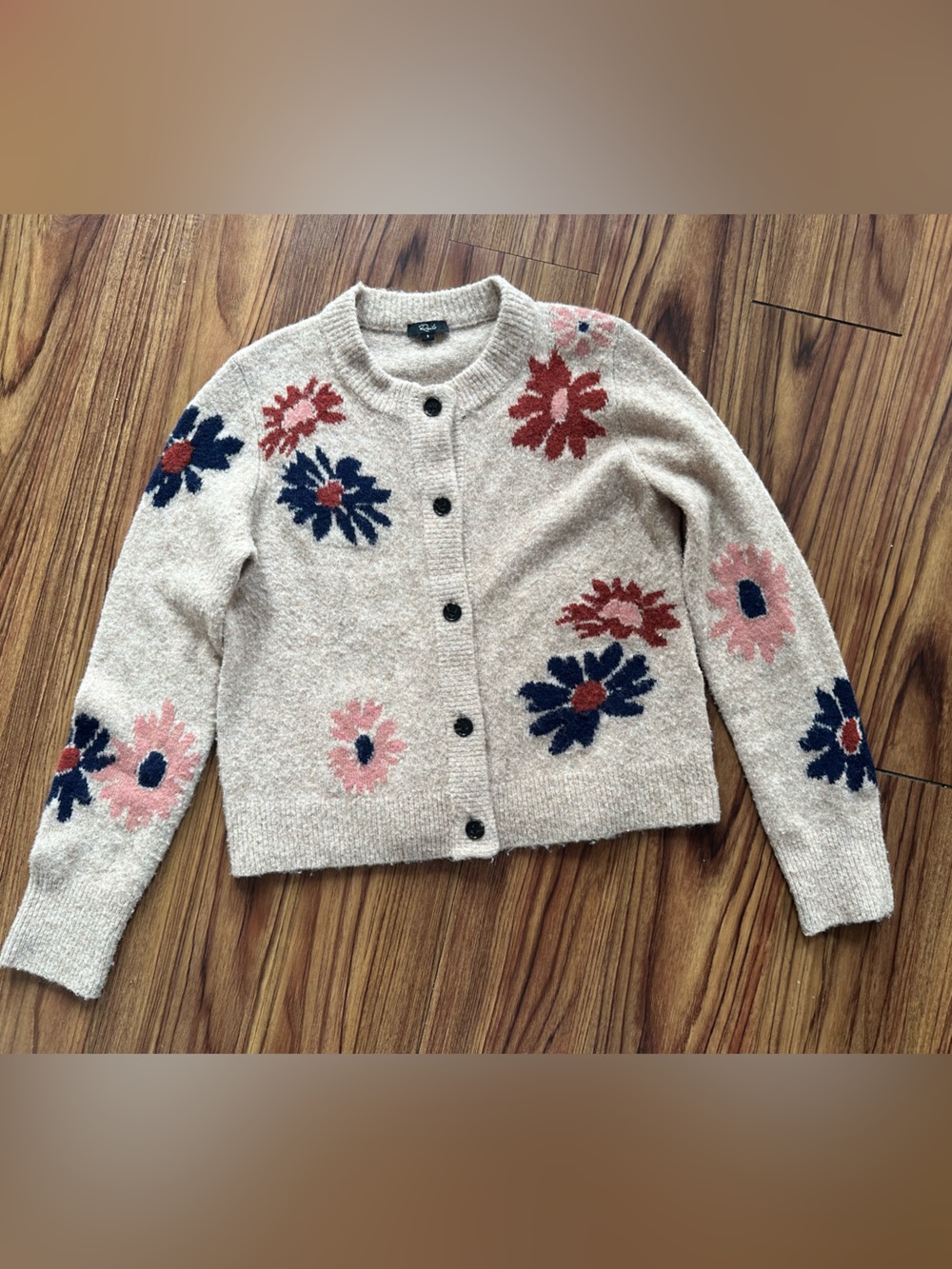 Rails Millie Mauve Meadow Cardigan -tan floral Bloomingdale’s Small